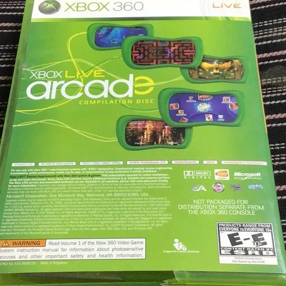 XBOX360 SEGA SUPERSTAR TENNIS. XBOX LIVE ARCADE COMPILATION DISC - Picture 10 of 10